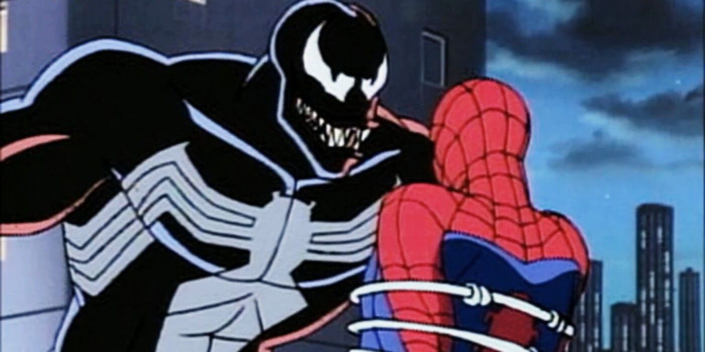 Venom captures Spider-Man