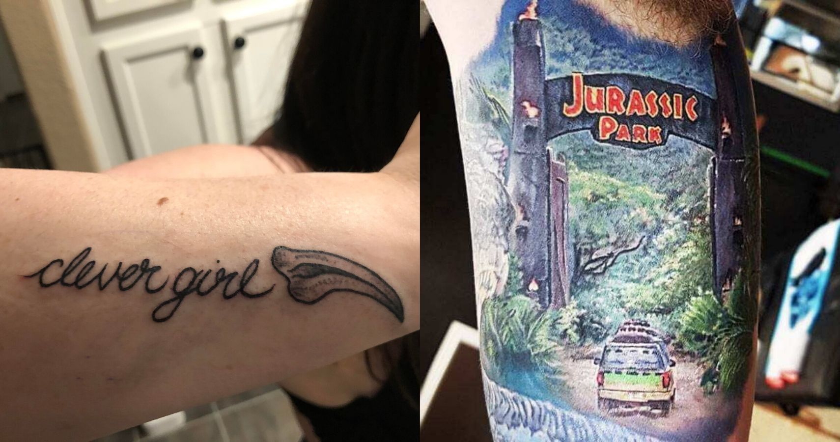 Tattoo uploaded by Danielle • Start of the Jurassic Park half sleeve •  Tattoodo