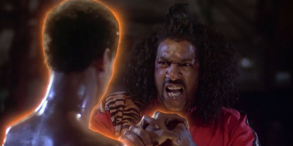 Leroy fights Sho'nuff with mystical powers in The Last Dragon