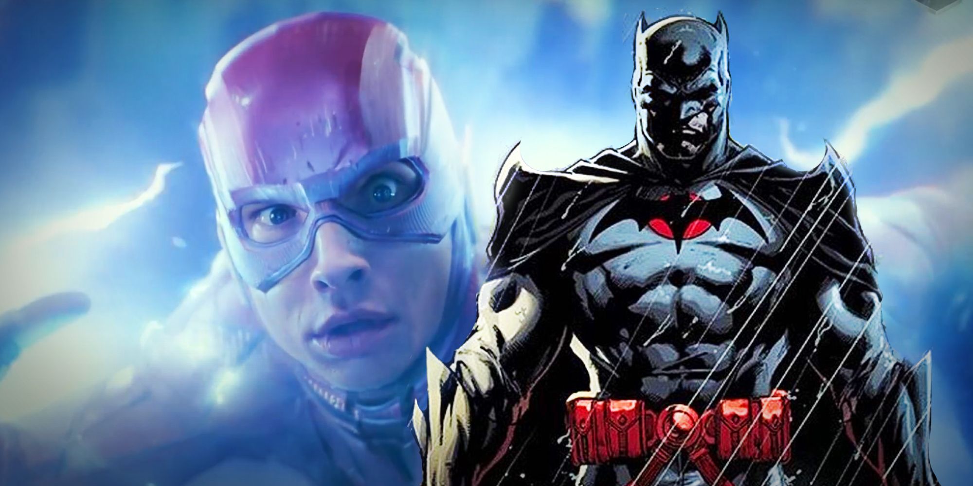 Comic book Flashpoint Batman Ezra Miller as The Flash in Justice League
