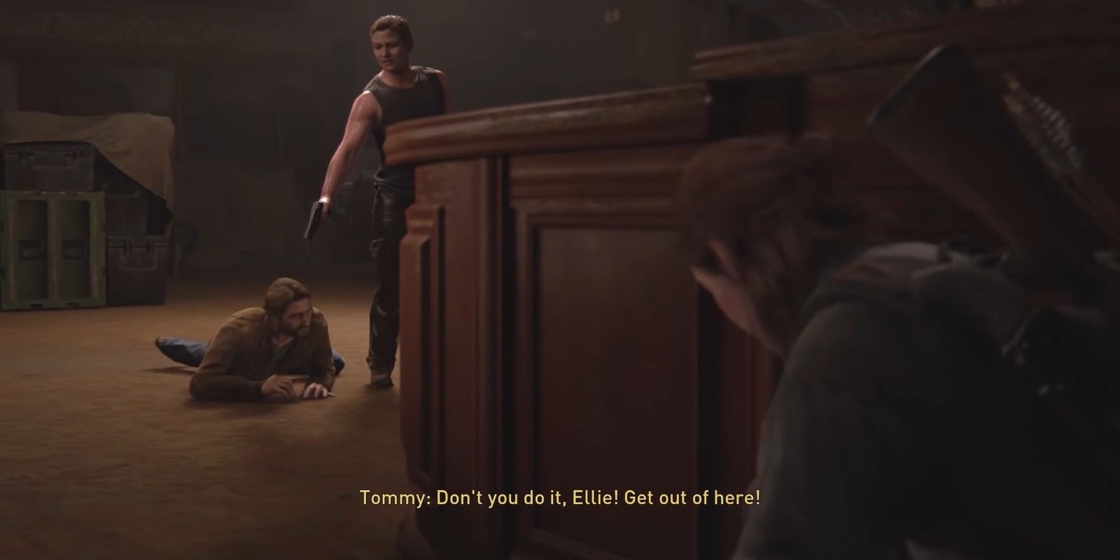 Abby with Tommy and Ellie in The Last of Us 2