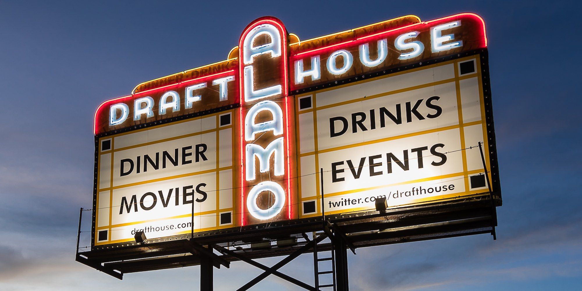 Alamo Drafthouse Movie Theater Sign