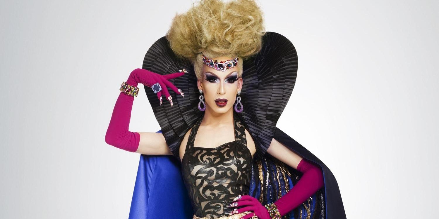 Alaska poses with her hand on her hip in RuPaul's Drag Race All Stars season 2.