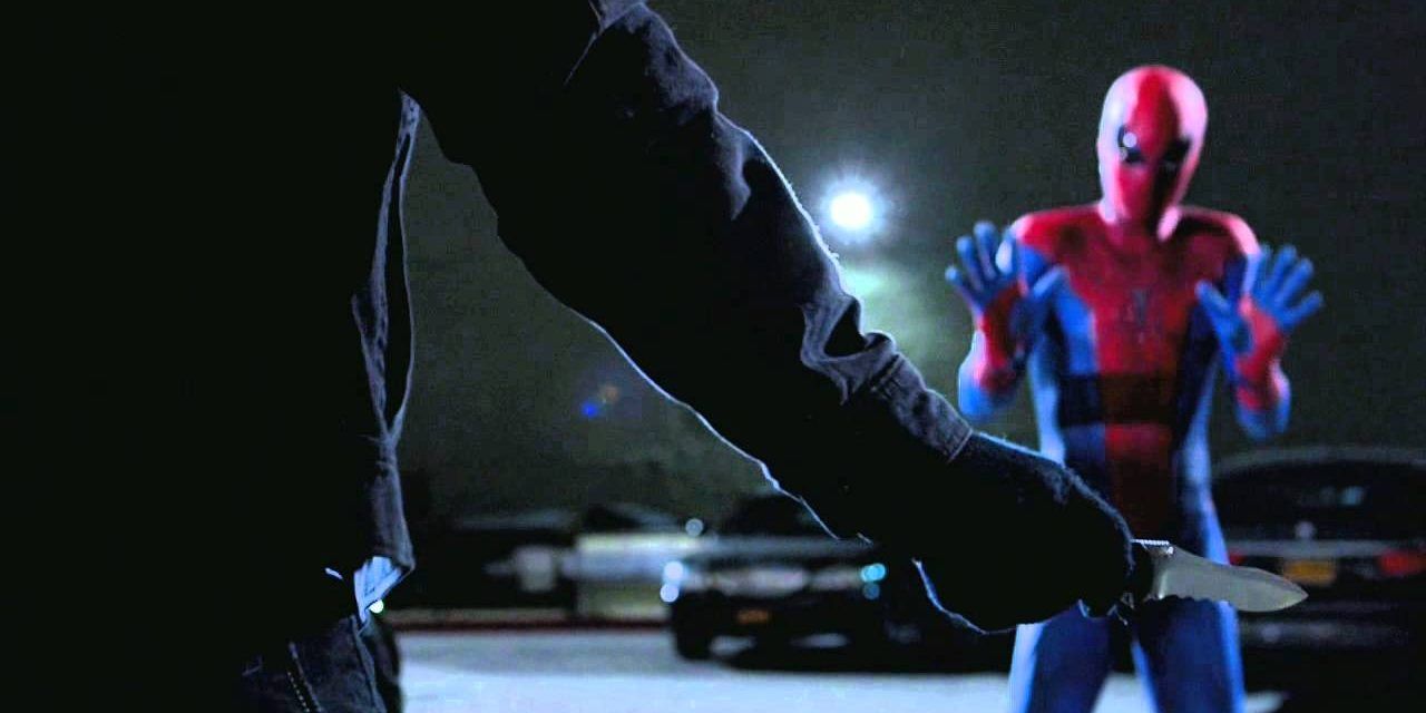 Peter catches a car thief in Amazing Spider-Man