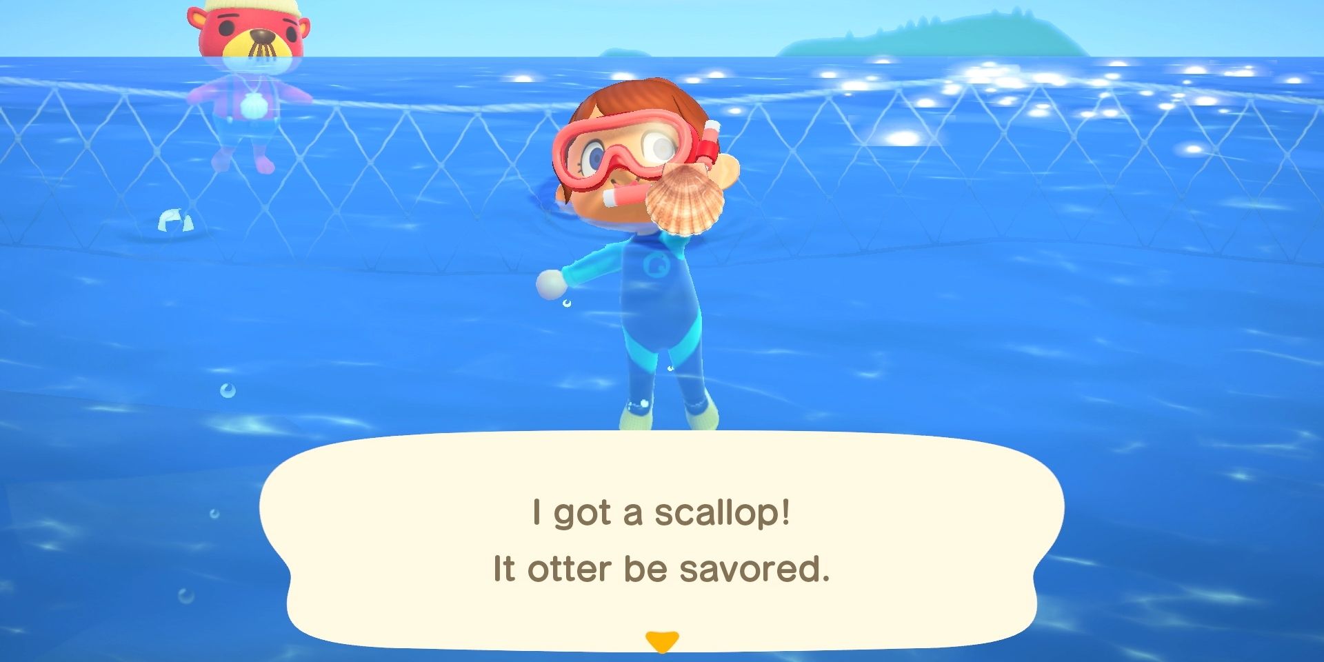 Animal Crossing New Horizons Diving Update Changes Swimming Otter