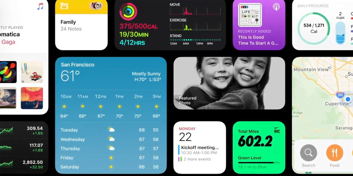 Apple iOS 14 Widgets