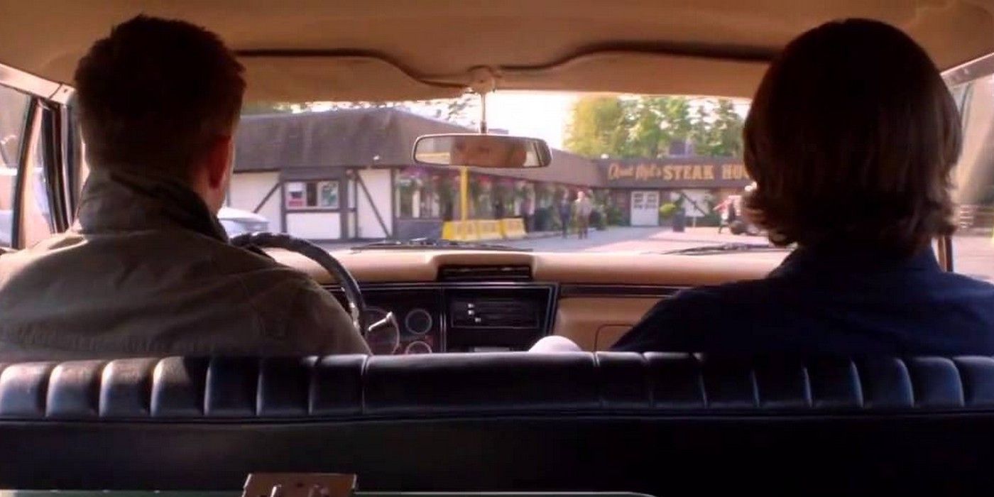 Dean and Sam drive around in &quot;Baby&quot; talking about the case in Supernatural