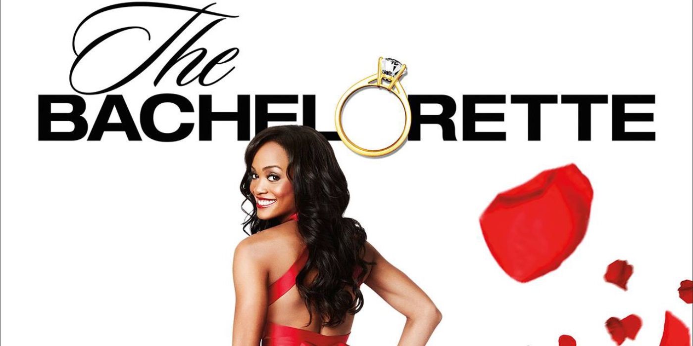 O logotipo da Bachelorette e uma foto de Rachel Lindsay