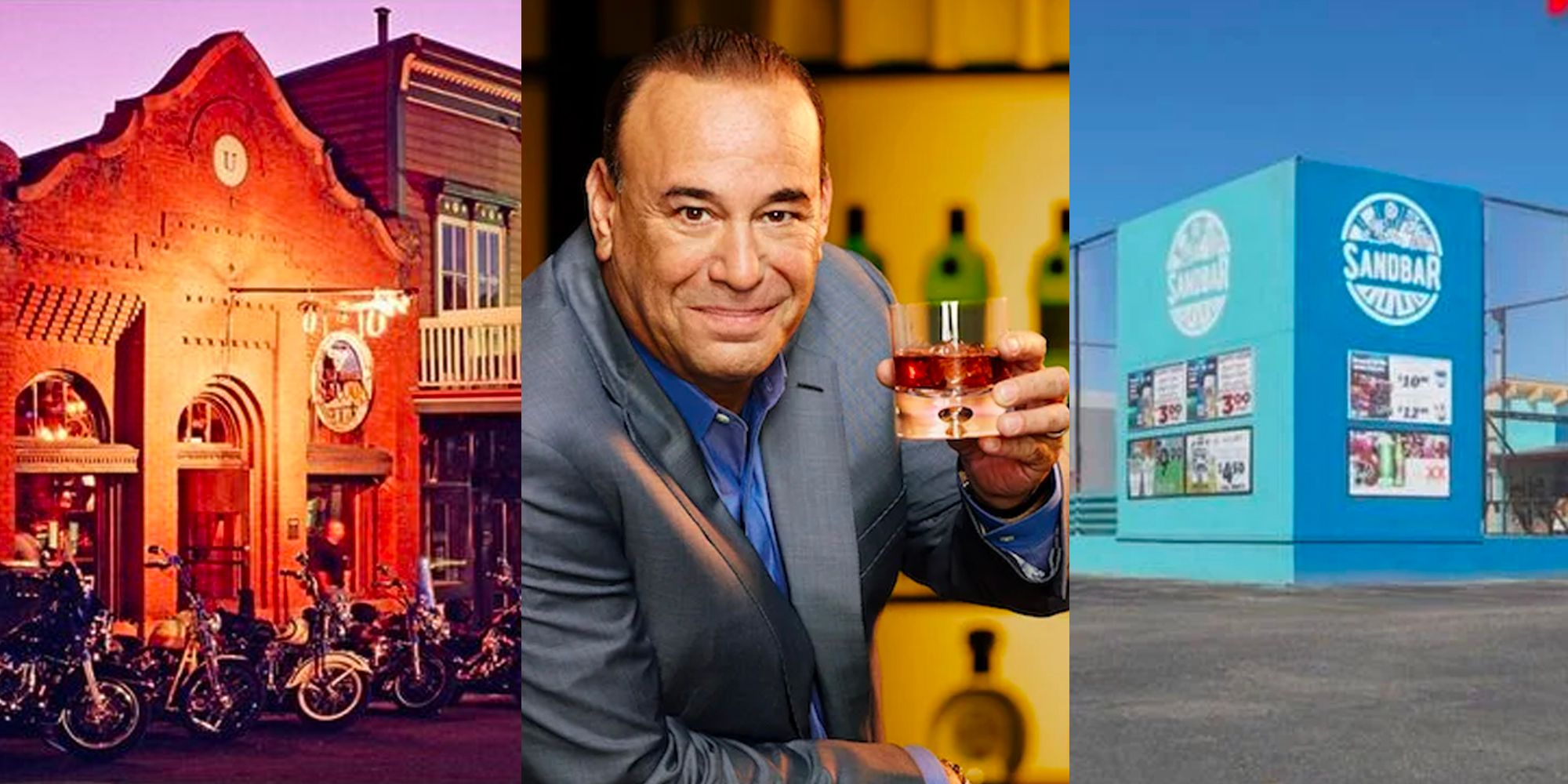 Bar Rescue- Where Are They Now montage with bikes and surf shop and jon the host