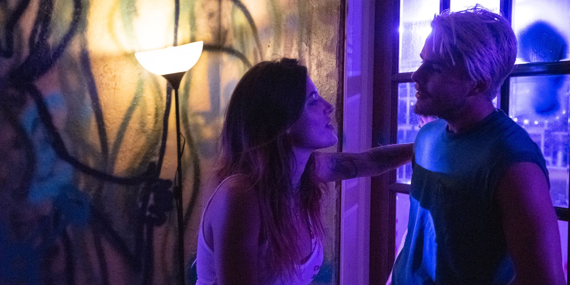 Bella Thorne and Jake Manley in Infamous 2020
