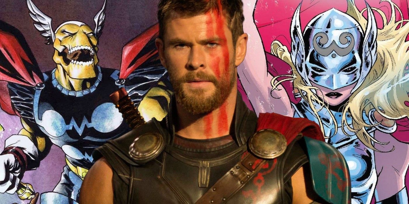 Beta Ray Bill, Jane Foster and Chris Hemsworth in Thor