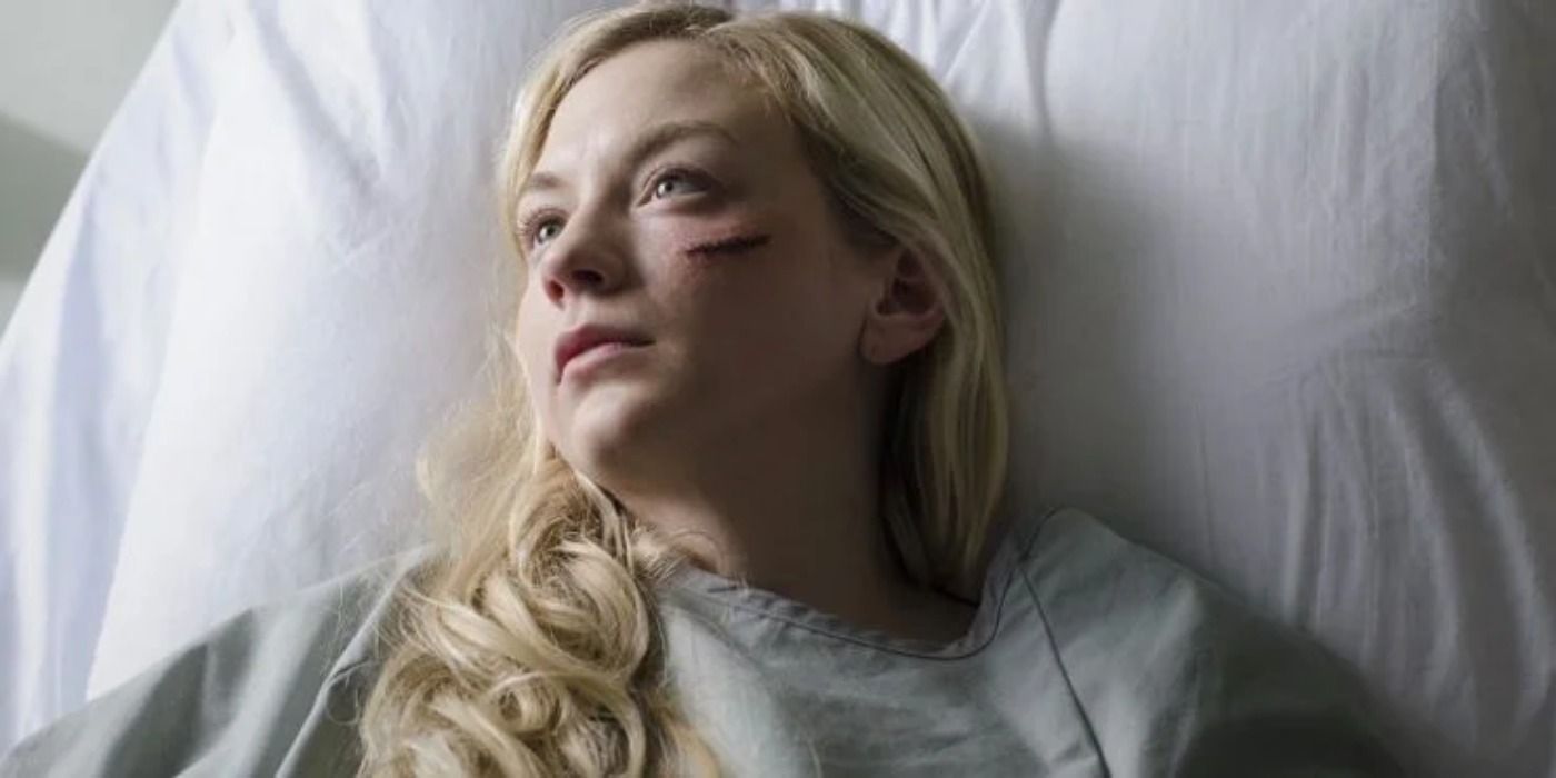 Beth Greene in a hospital in The Walking Dead.