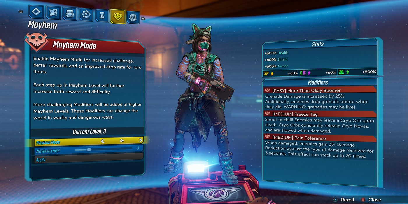 Borderlands 3 Mayhem Modes What They Are And How To Unlock Them