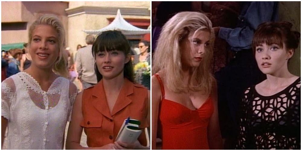 brenda and donna in paris on beverly hills 90210