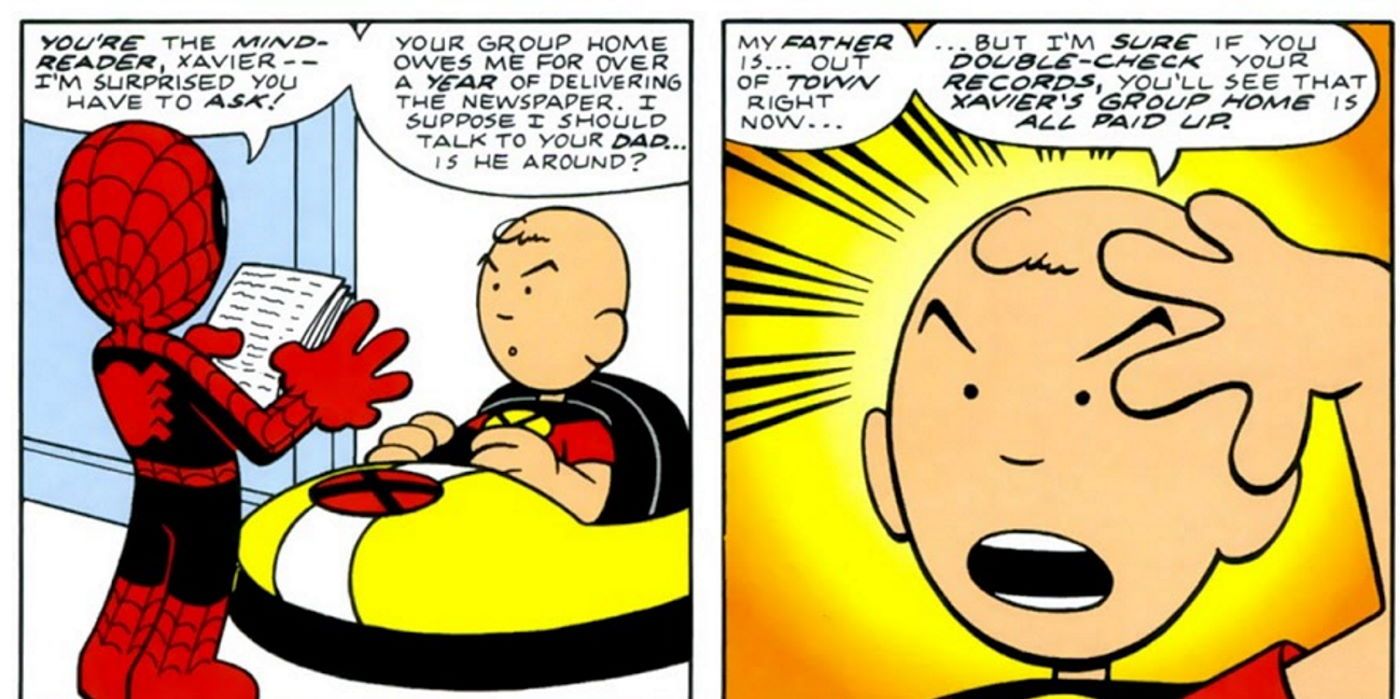 Charles Xavier is Charlie Brown Mini Marvels