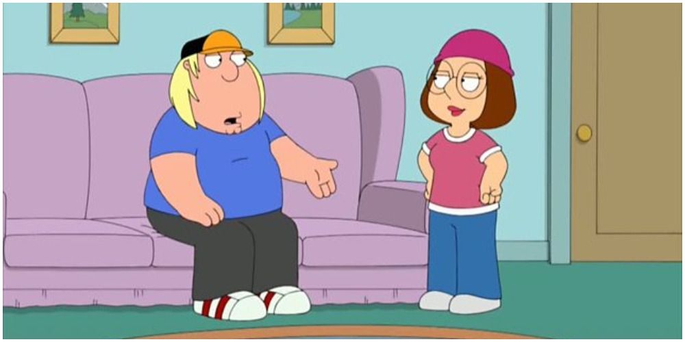 Chris talks to Meg in Family Guy