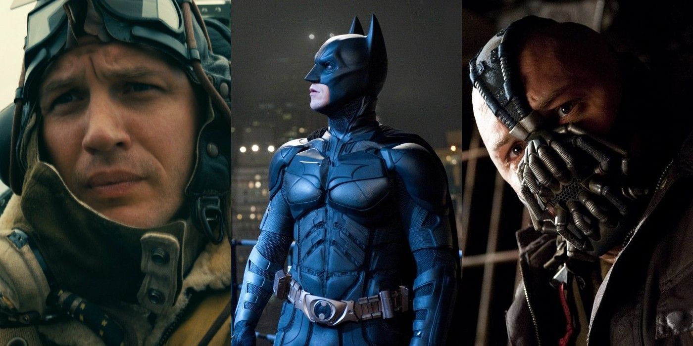 Characters from Christopher Nolan movies wearing masks