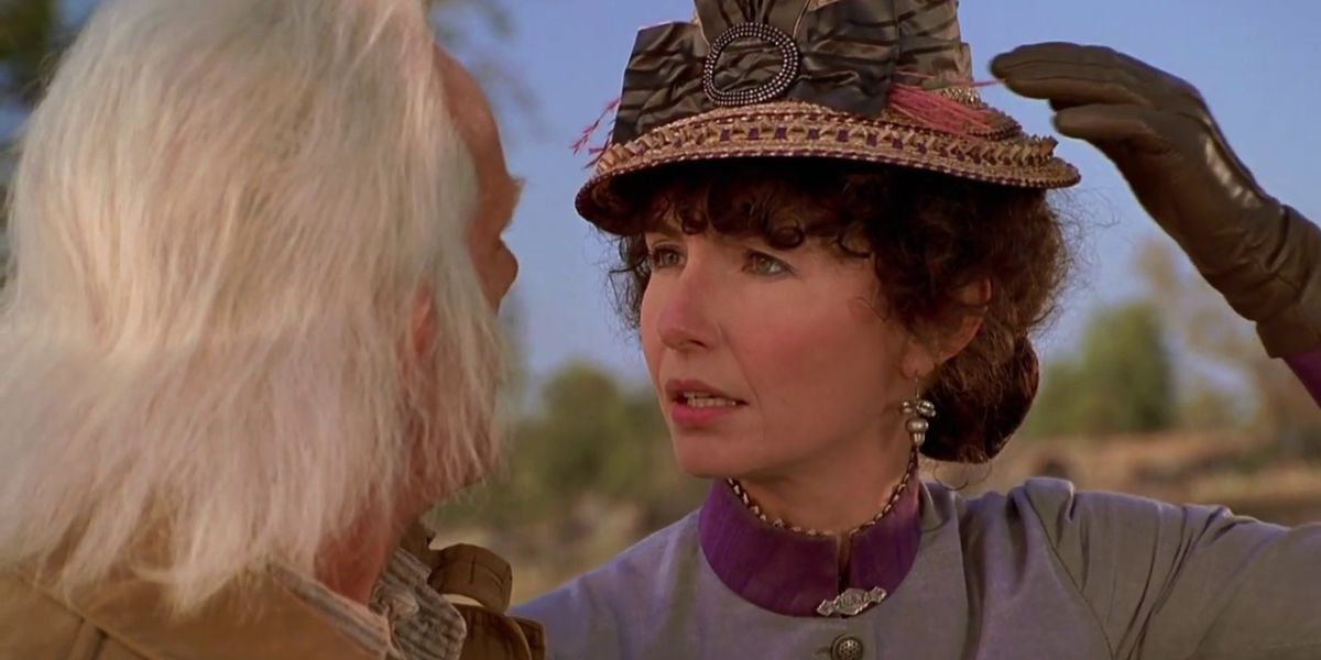 Clara Clayton talking to Doc in Back to the Future Part III