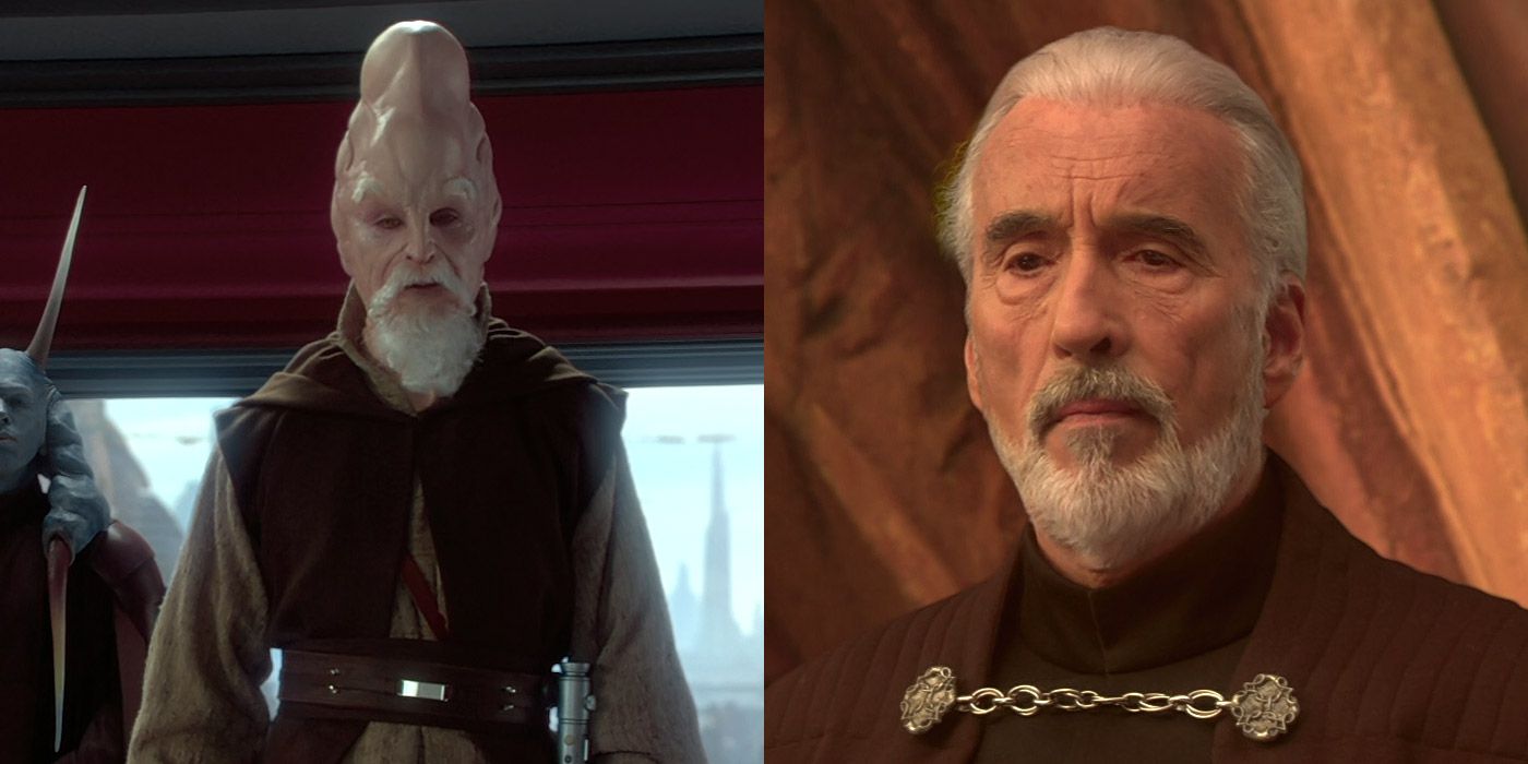 Jedi Master Ki-Adi-Mundi and Count Dooku from Star Wars