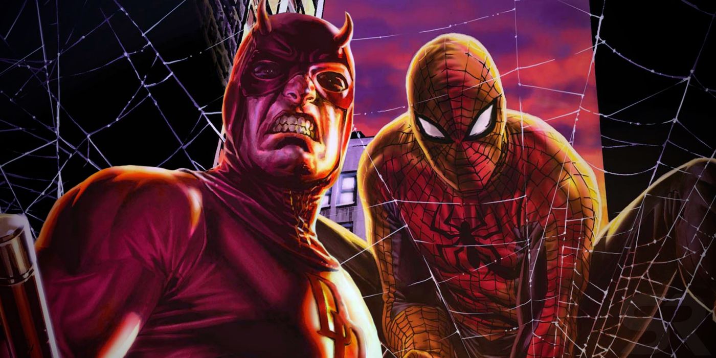 Daredevil and Spider-Man Comic Team-Up Art