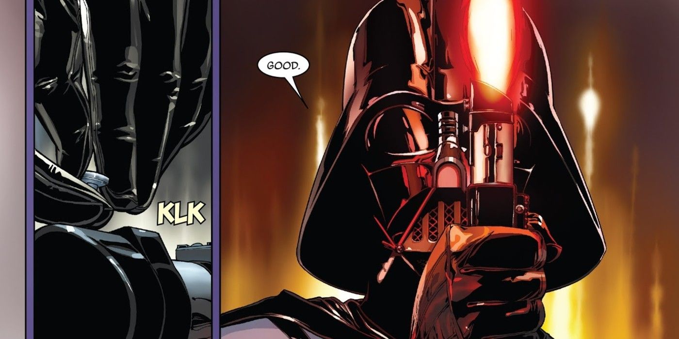 Darth Vader Makes Lightsaber