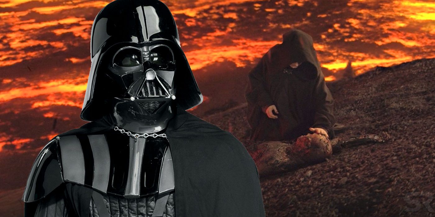 Darth Vader and Palpatine on Mustafar