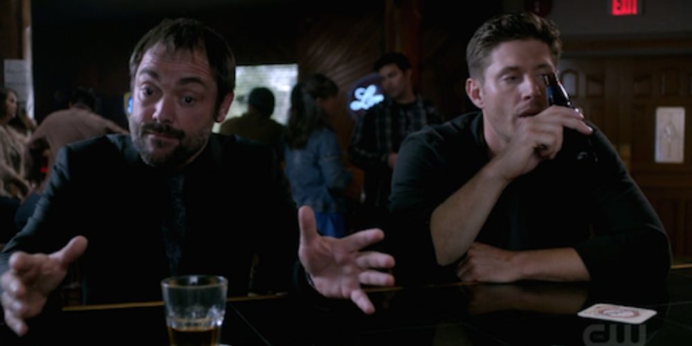 Dean and Crowley in Supernatural