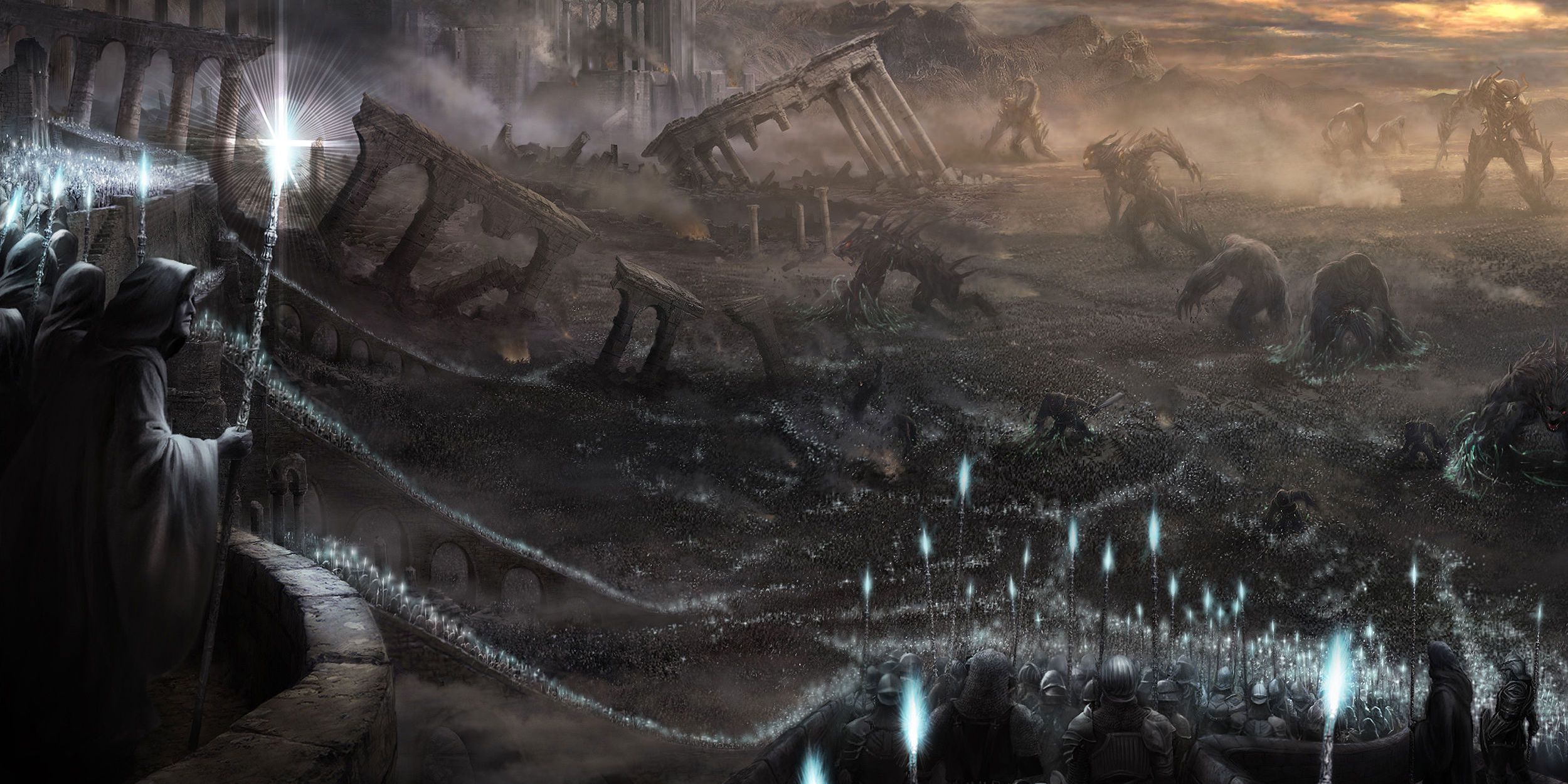 Demon&rsquo;s Souls Demons Vs. Sorcerers Battle