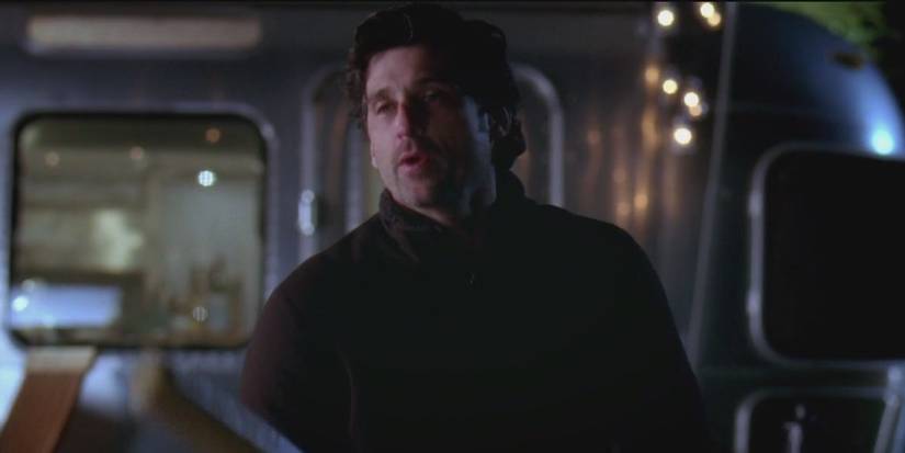 An image of Derek looking tired in Grey's Anatomy