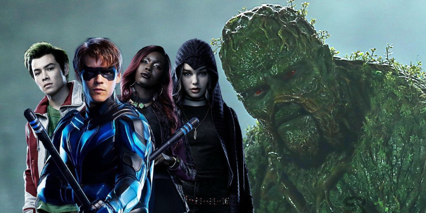 Derek Mears as Swamp Thing Brenton Thwaites as Dick Grayson Nightwing Teagan Croft as Raven Anna Diop as Starfire Ryan Potter as Gar Logan Beast Boy Titans