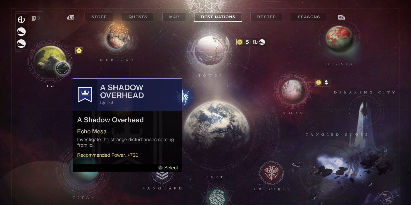 Destiny 2 A Shadow Overhead