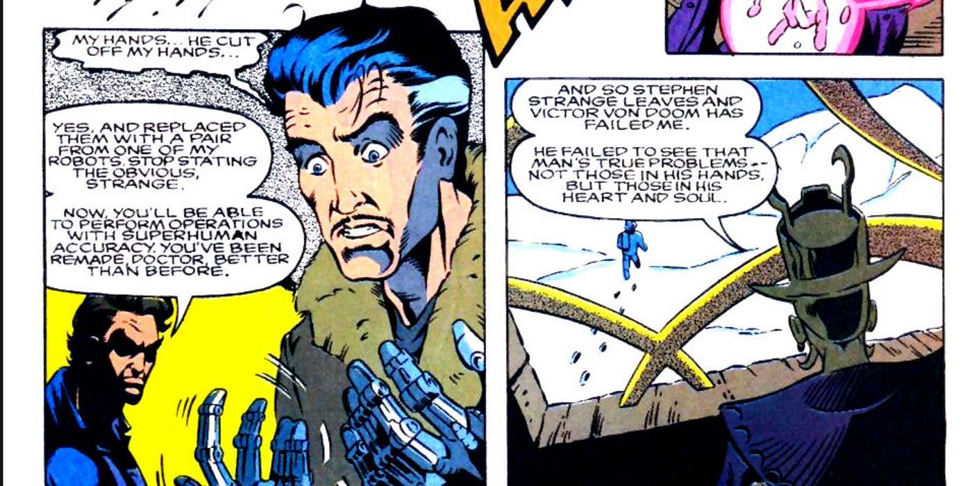 Doctor Doom Cuts Off Strange&rsquo;s Hands
