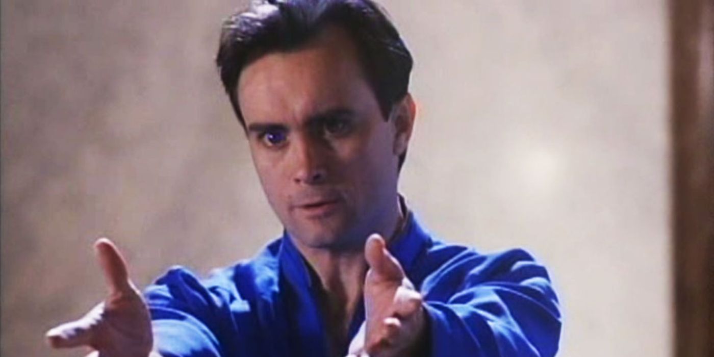 Doctor Mordrid reacges out his arms