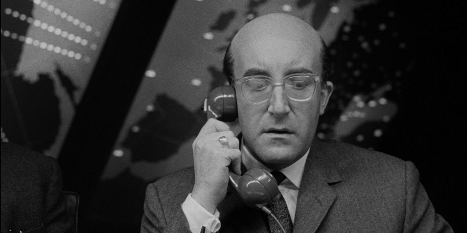 Peter Sellers as the President speaking on the phone in Dr Strangelove