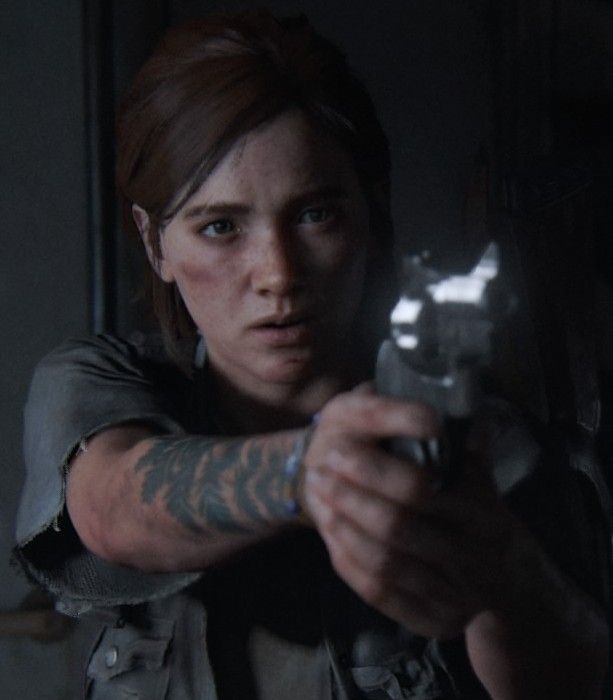 Ellie with a gun