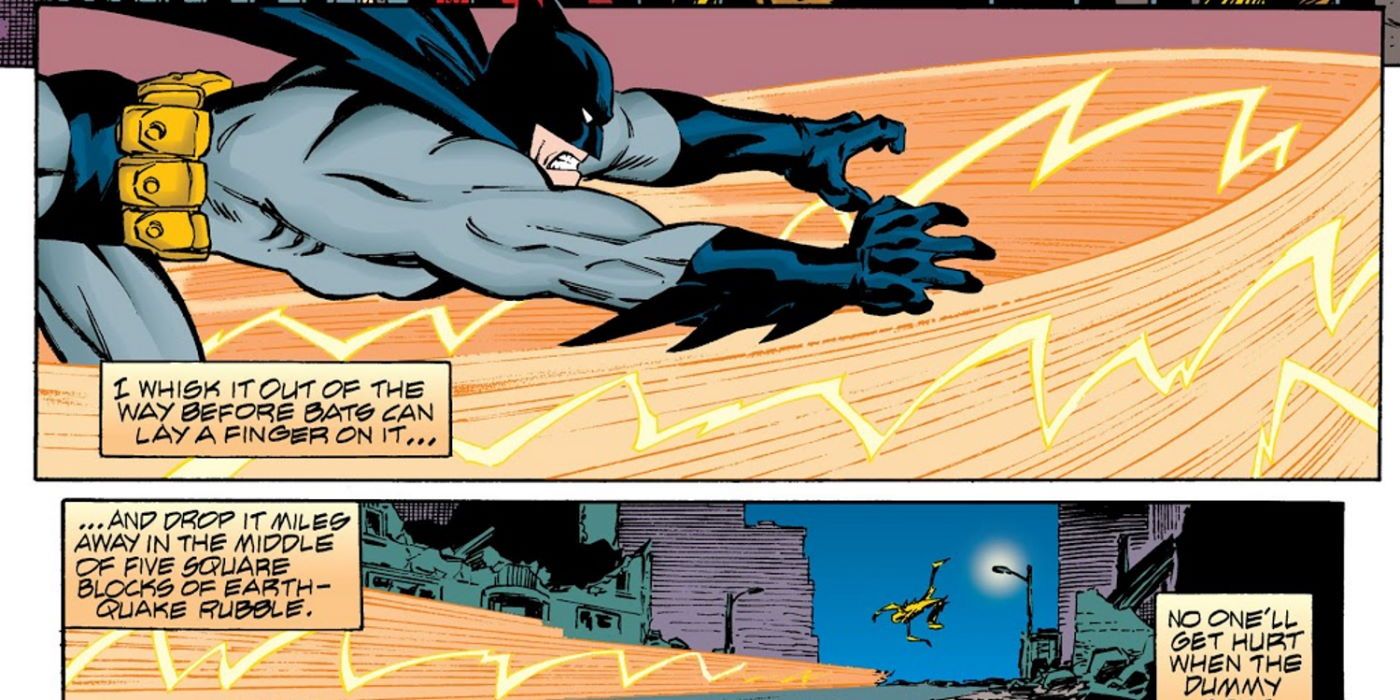 Flash Saves Batman Bomb