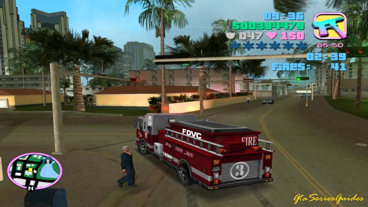 GTA firefighter mission gameplay