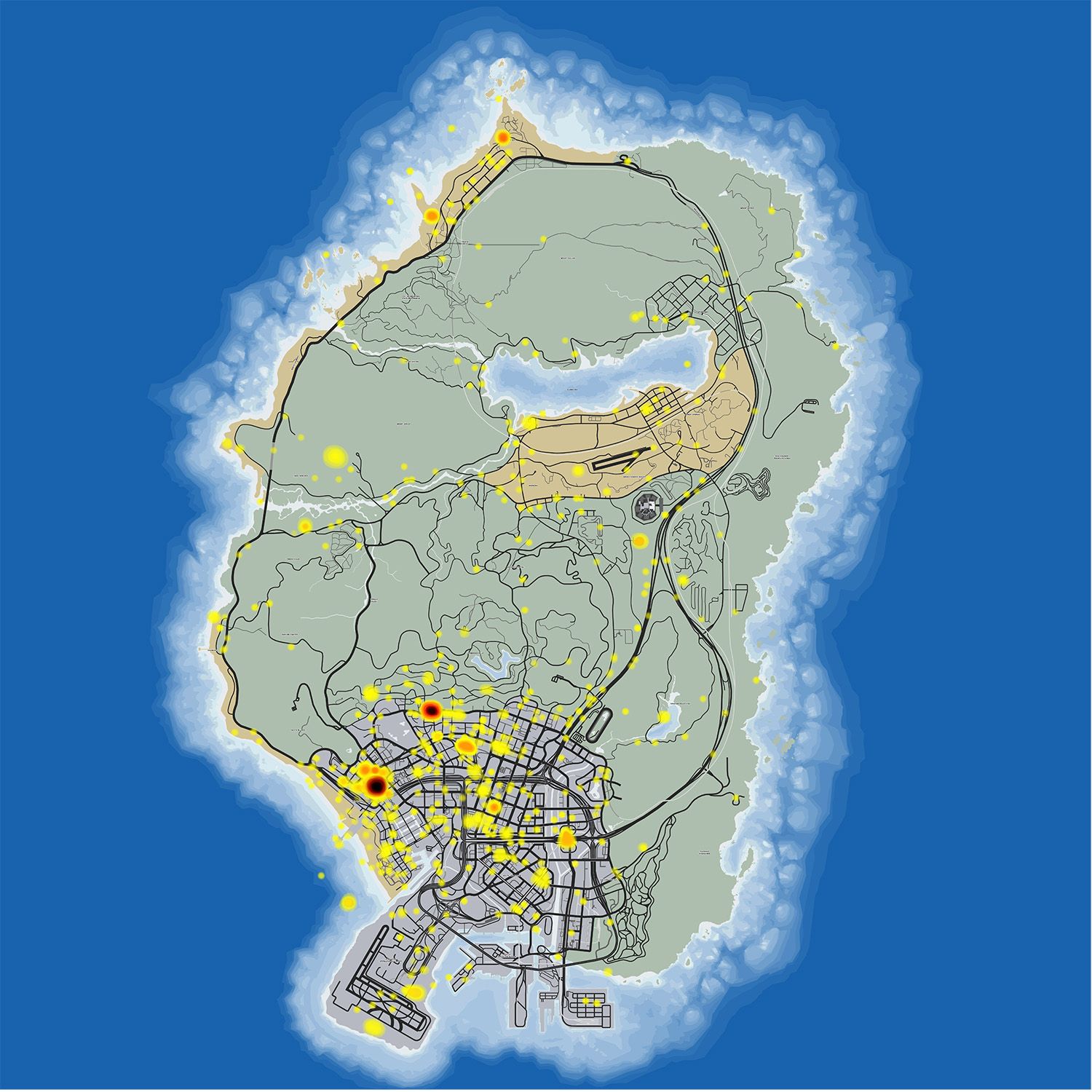 GTA Online Heat Map