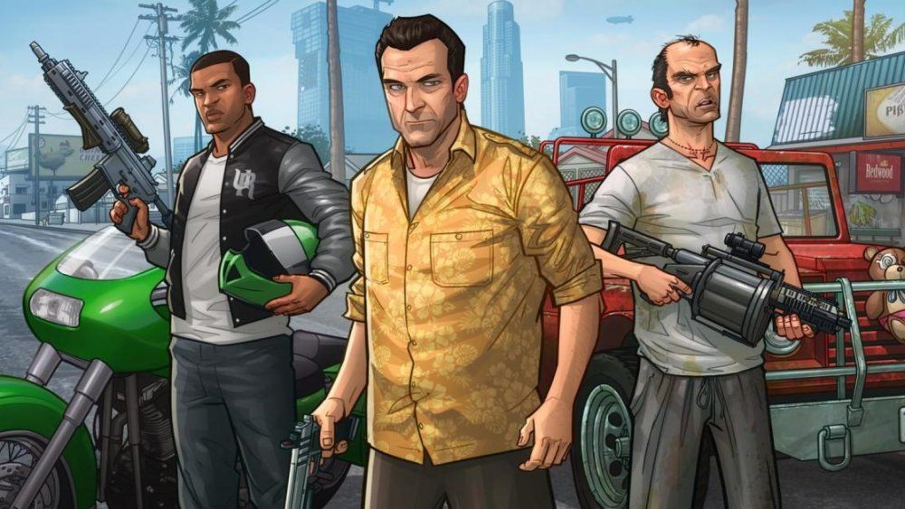 trevor, franklin, and michael from GTA 5