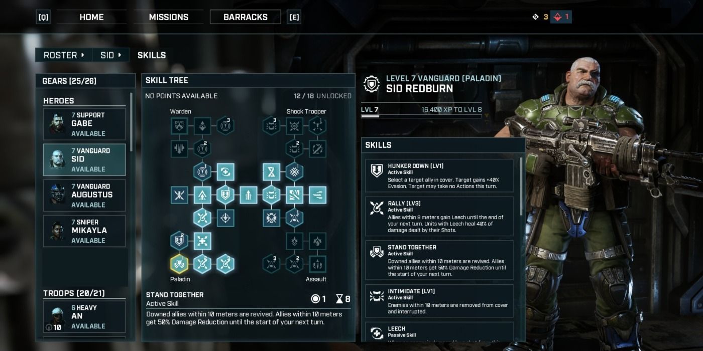 Gears Tactics Vanguard Sid Redburn