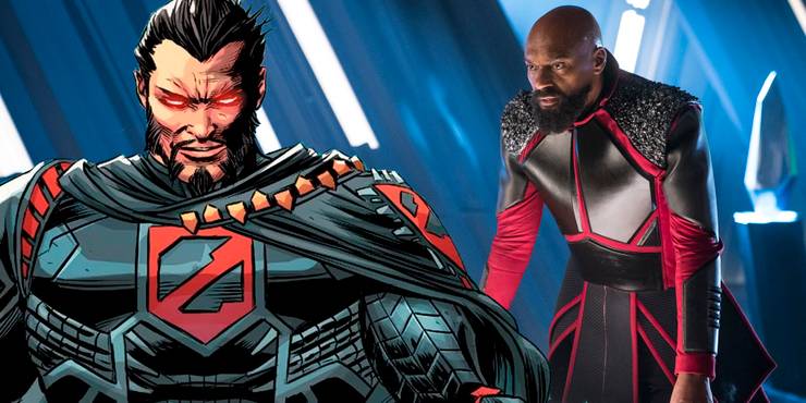 Le général Zod dans Superman Comics et dans la série télévisée Krypton