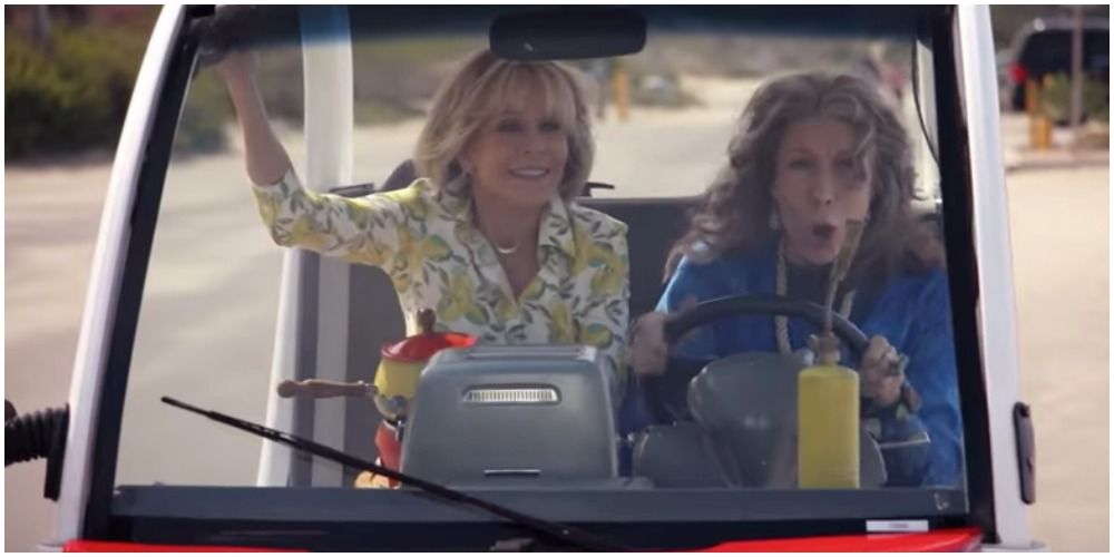 Grace and Frankie Golf Cart