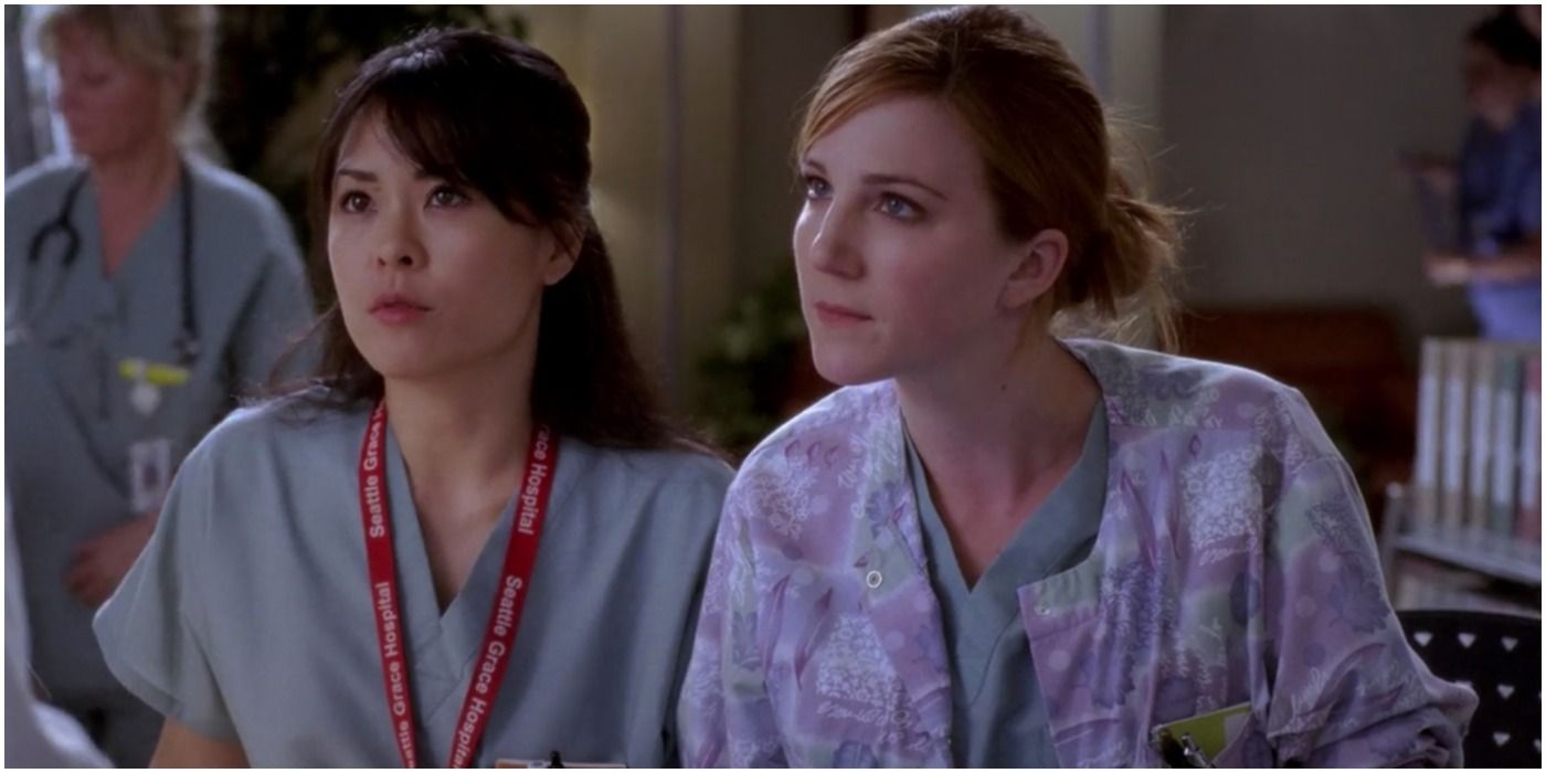 Olivia and another Nurse in Grey's Anatomy