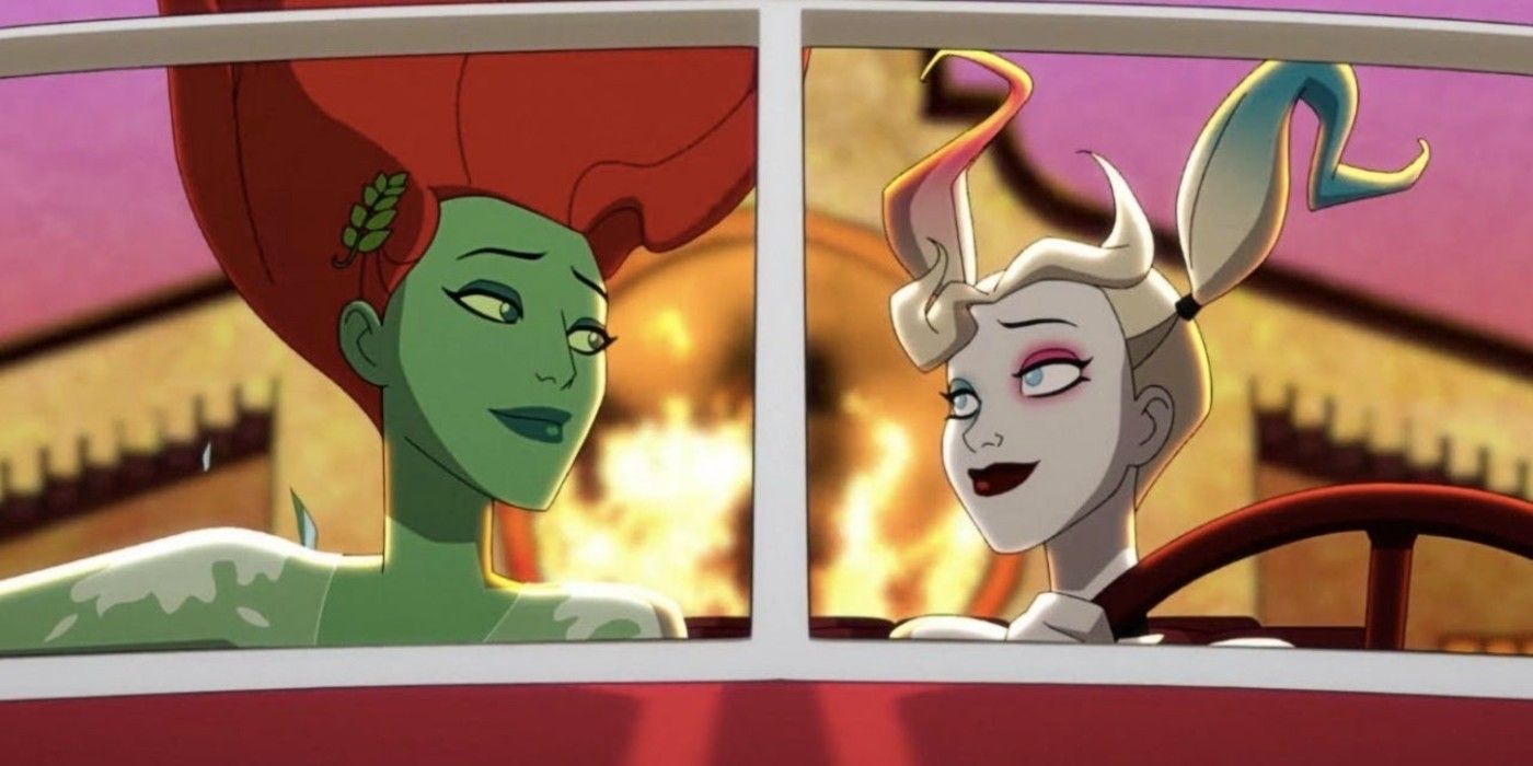 Harley Quinn and Poison Ivy from DC Universe cartoon show