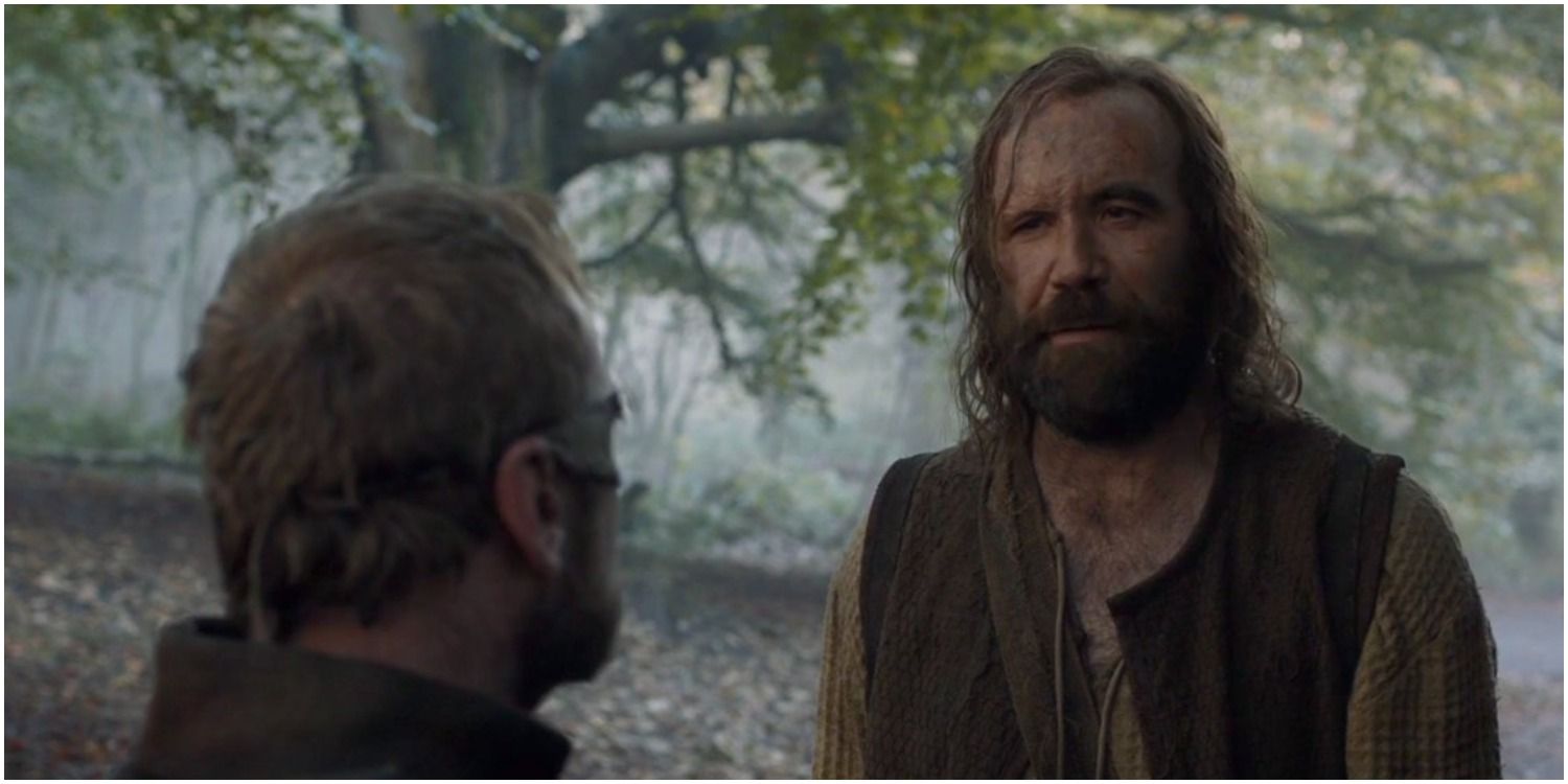 The Hound talking to Beric