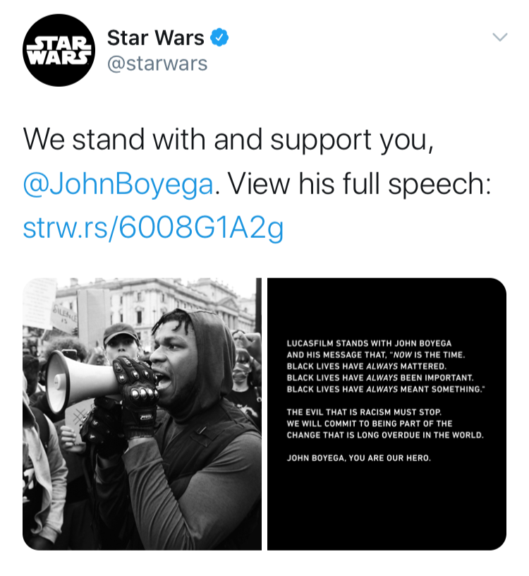 Star Wars John Boyega Twitter