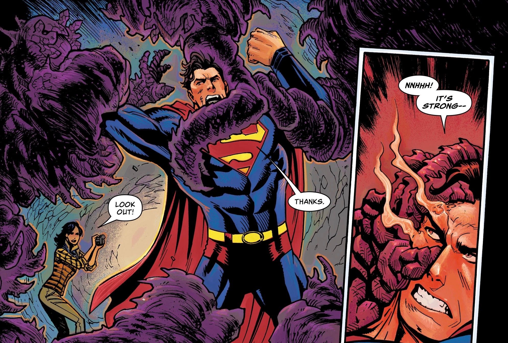 Superman Man of Tomorrow cave monster