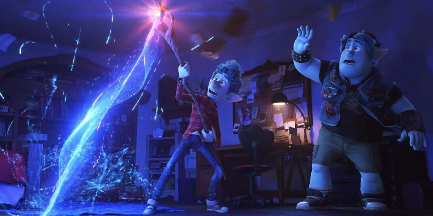 Ian and Barley in Pixar's Onward