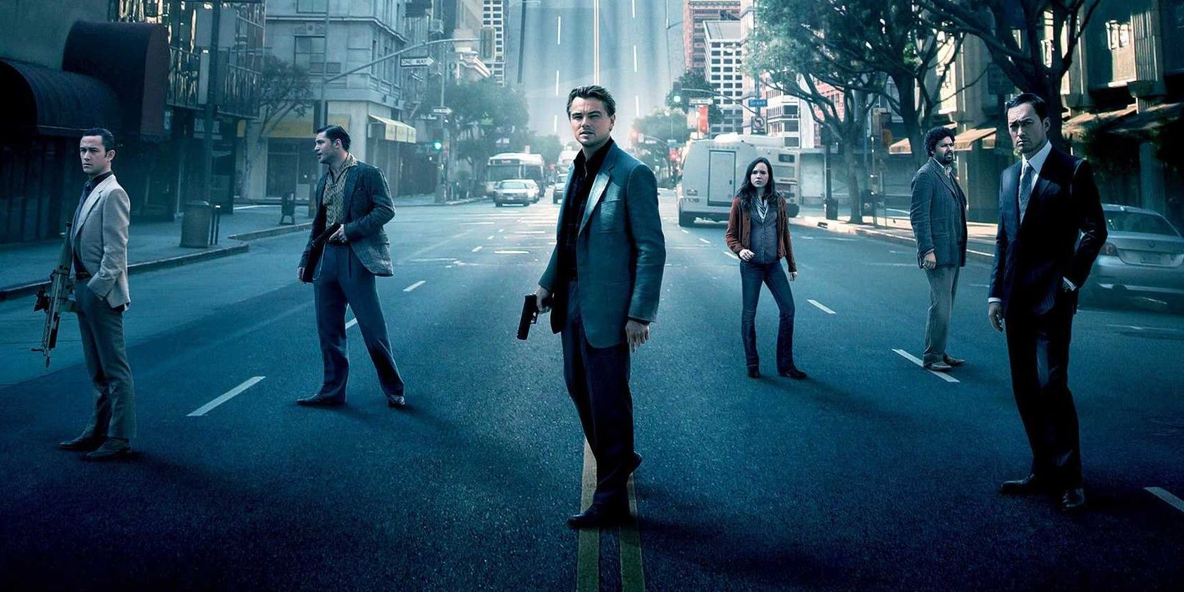 The cast of Inception on the poster