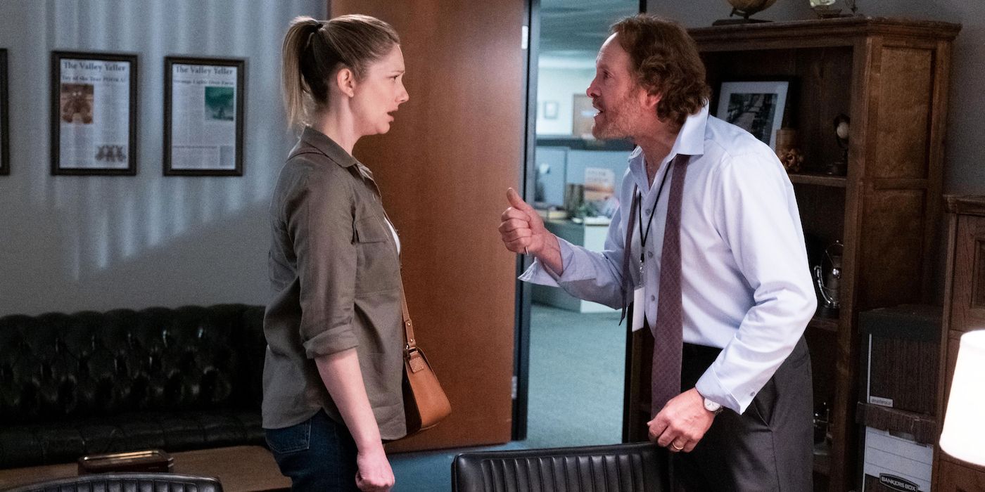 Judy Greer and Steve Guttenberg in Into the Dark Good Boy